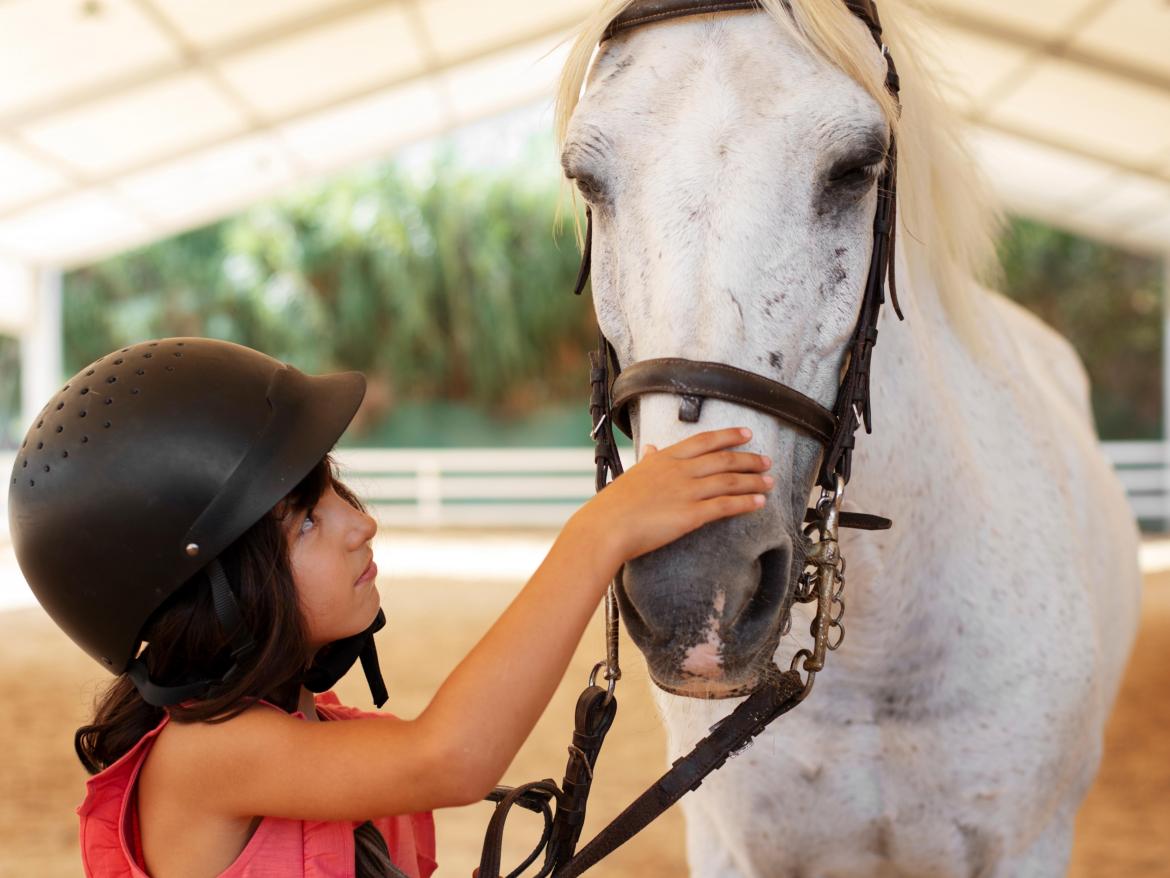 enfant avec son cheval