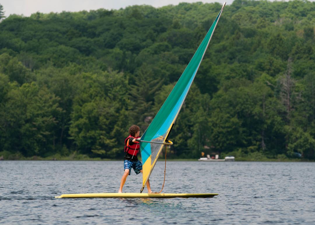 ado planche a voile lac